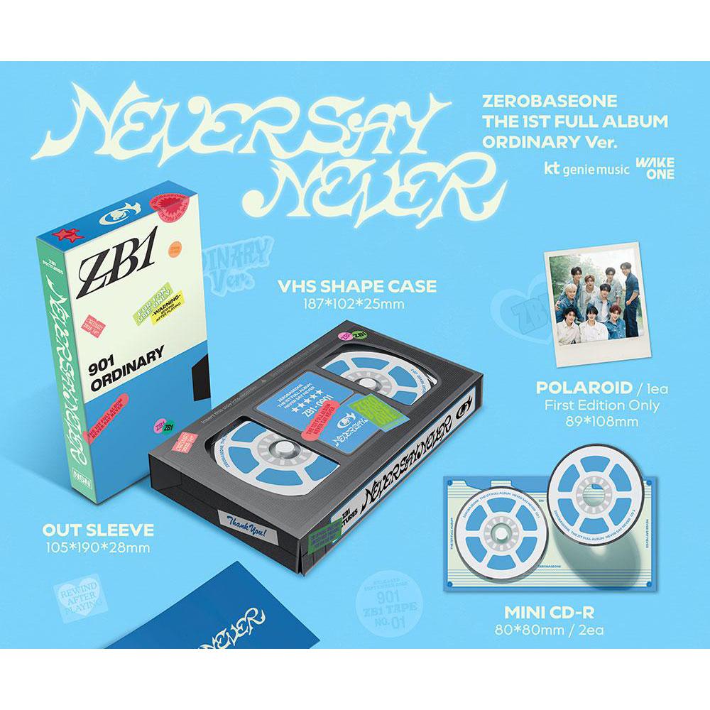 ZEROBASEONE THE 1ST FULL ALBUM [NEVER SAY NEVER] (PHOTOBOOK Ver. / ICON & ORDINARY)