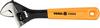 Adjustable wrench 200mm, rubberized handle 54066 VOREL