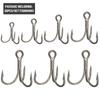 20PCS/Set Sports Barbed Hooks Lure High Carbon Steel Treble Jig Fishhooks Fishing Tackle