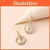 Fashion Trend Alloy Rhinestone Angel Dangle Earrings For Womens Casual Style