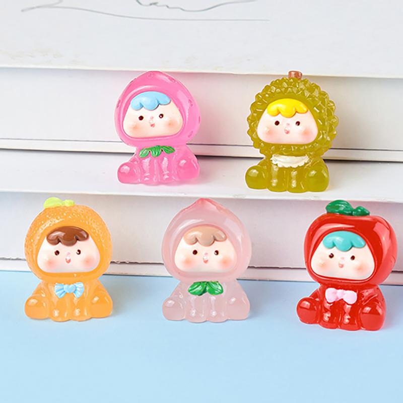 1 шт. светящиеся мультяшные куклы миниатюрные фигурки фея садовое украшение милый домашний декор светящиеся ночью настольные украшения