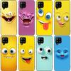 3D Funny Face Phone Case For Samsung Galaxy A12 A02S A22 A32 A52 A72 A71 A51 A41 A31 A21 A11 A50 A70 A10S A20S Black Soft Cover