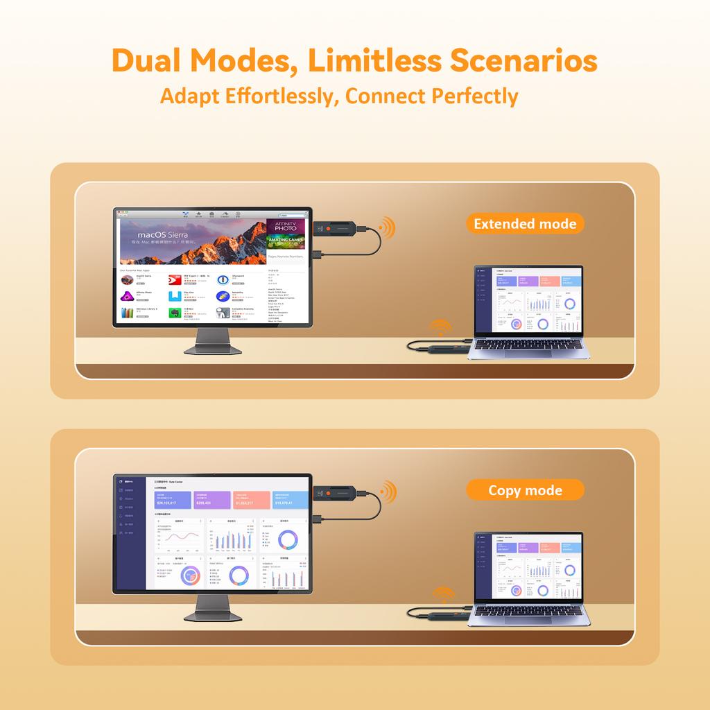 HD Extender Wireless I-transmitter High-definition Video Transmission 50m Wireless One-to-many Screen Casting Transmitter