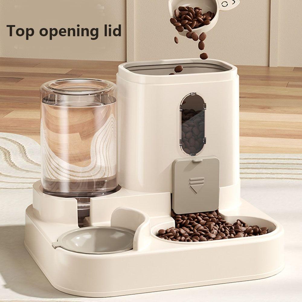 Dry Wet Separation Pet Water Dispenser Cat Dog Food Bowl Pet Kitten Bowl Accessories
