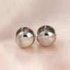 Stainless Steel Gold Silver Color Ball Round Simple Hight Quality Luxury Earrings For Women Famous Party Jewelry