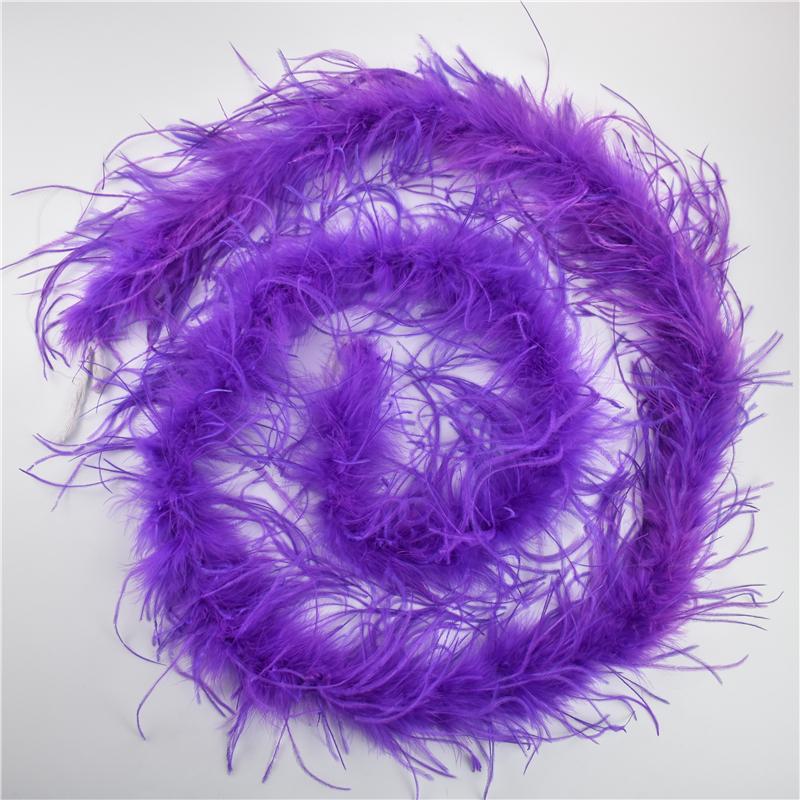 2Meters/Lot Ostrich Feather Boa Decor For Clothes Holiday Decorations Fluffy Feathers Cape Handicraft Accessories Plumas Trims