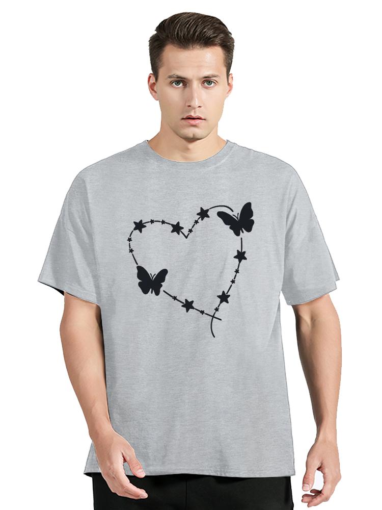 Unisex Oneck Butterfly Tree Print Harajuku Tshirt Unisex Oversized Tshirt Top Short Sleeve Casual Summer Tee Fitness T Shirt