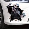 Halloween Car Decorative Stickers 3d Crackle Skull Decorative Stickers Decorative Stickers for Motorcycle Car Truck Wall Laptop