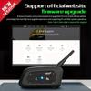 Motorcycle Helmet Intercom 1500m 6 Riders System - HD Sound Quality with Noise Reduction and Bluetooth Music Sharing