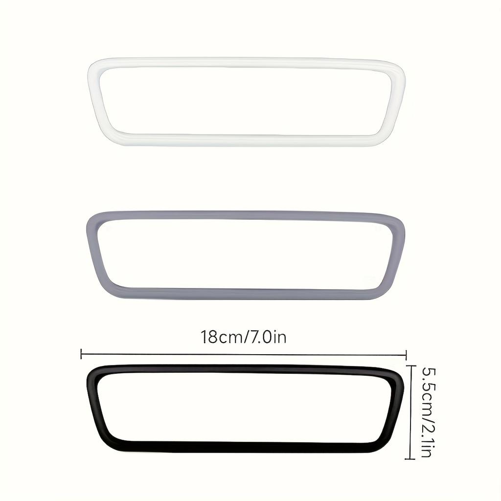 1 Suitable for Tesla Rearview Mirror Silicone Cover Model 3/Y Car Rearview Mirror Protective Frame Silicone Set Decoration
