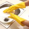 1-Pair Reusable Household Gloves, Rubber Dishwashing Gloves, Extra Thickness, Long Sleeves, Kitchen Cleaning, Working, Painting