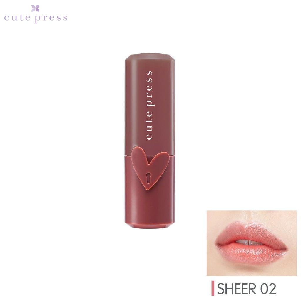 Cute Press Heart ID Sheer Lipstick № 01-.05 - Тайский косметический макияж