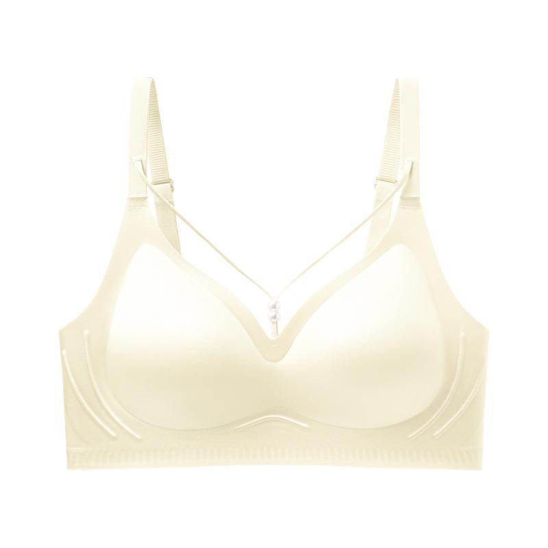 Бесшовный беспроводной бюстгальтер: Мягкая поддержка, Предотвращает обвисание, Разработано для большой груди