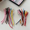 Colorful Braided Lanyard Keychain For Phone Case Decoration Women Chic Bag Pendant Kpop Diy Key Chains Friend Couple Gift