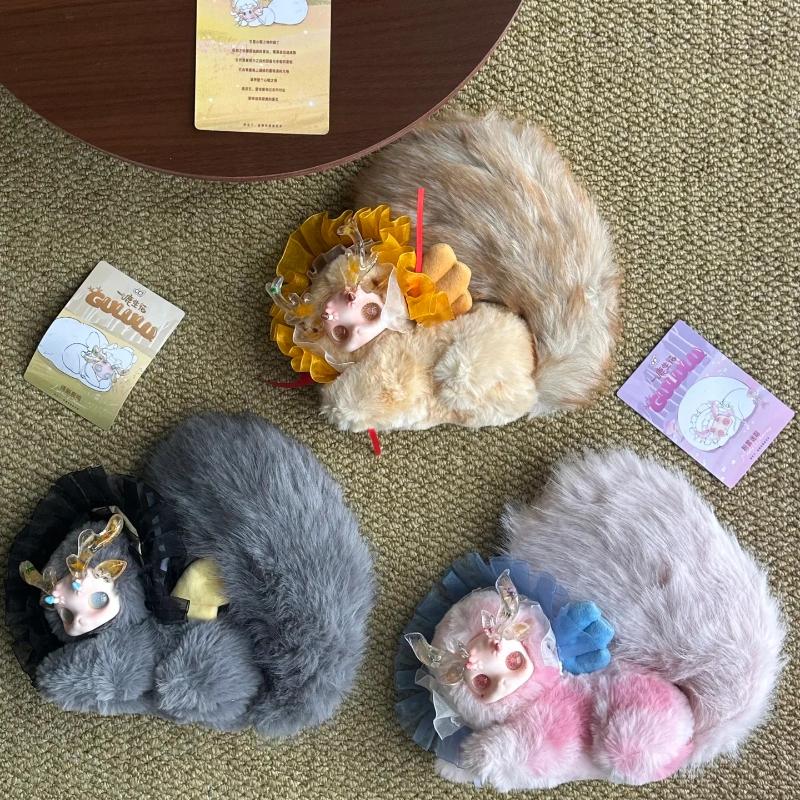 New Product Mushroom Lulu Gululu Fantasy Biology Deer Blossom Series Plush Surprise Blind Box Handmade Birthday Gift Ornament