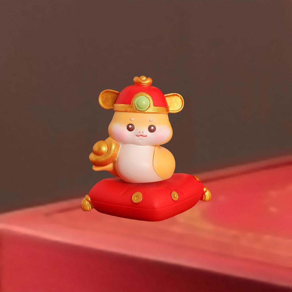Year Statue Animal Sculpture Collection Birthday Gift Decorative Figurine Tabletop Ornament