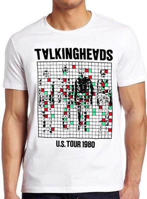 Talking Heads Тур по США 1980 Панк-рок Постер Музыка Ретро Крутая Футболка T-Shirt 7275
