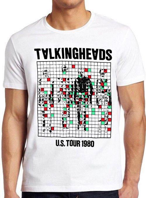 Talking Heads Тур по США 1980 Панк-рок Постер Музыка Ретро Крутая Футболка T-Shirt 7275
