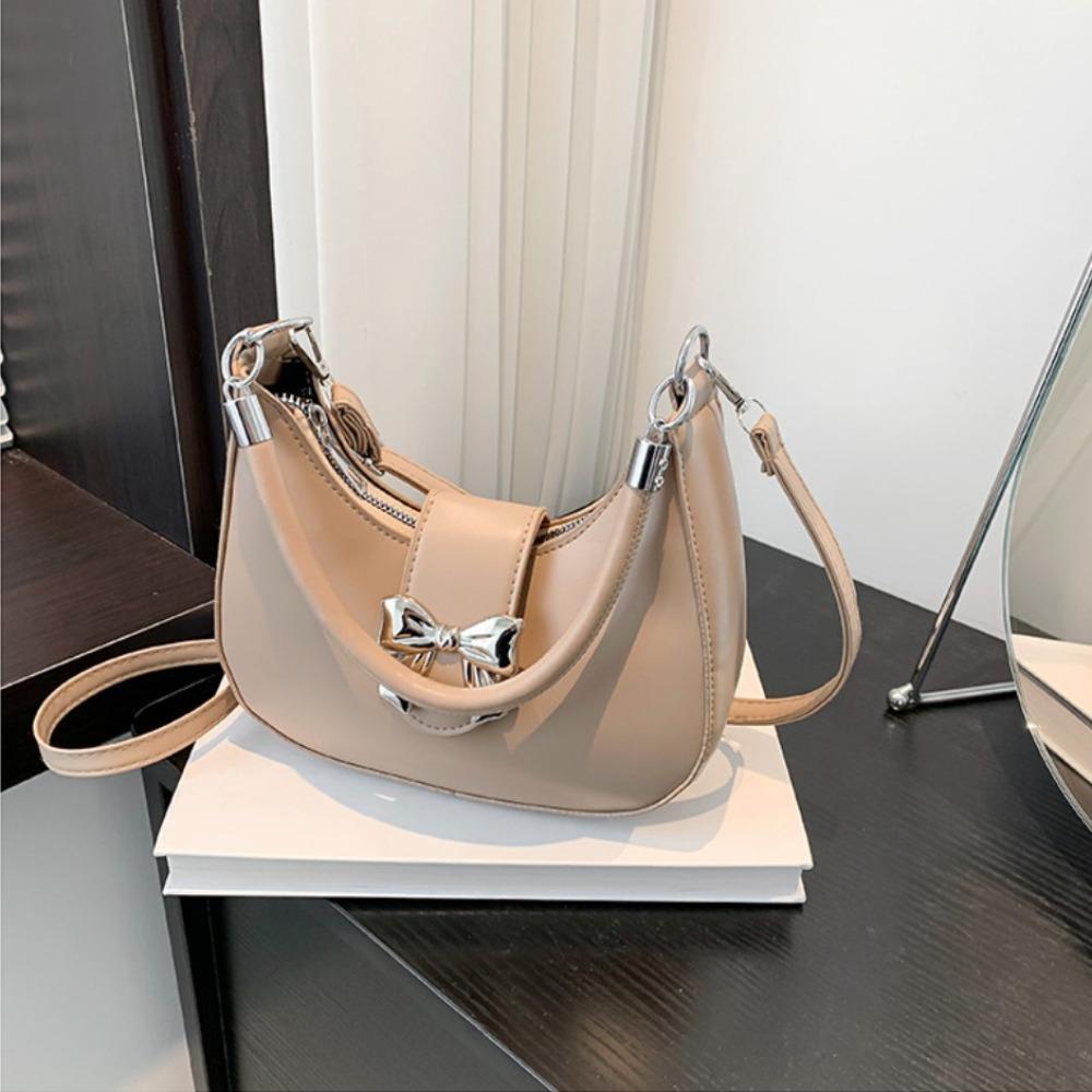 Сумка кроссбоди с бантом и бантиком в стиле Y2k, элегантная сумка-пельмень через плечо для улицы