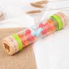 Montessori Baby Rain Stick Rainbow Hourglass Rain Music Rattle Baby Educational Toy Rainmaker Montessori Sensory Toys for Kids