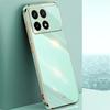 For Xiaomi Poco X6 PocoX6 Pro Case Soft Silicone Back Cover 6D Electroplating Phone Case