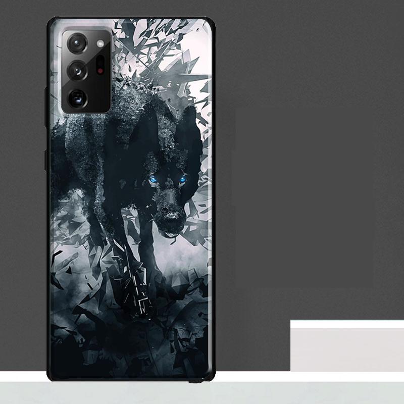 Чехол-Арт с Воем Волка для Samsung Galaxy S25 Ultra S23 S22 S21 S24 Ultra S9 S10 S20 Plus S25 FE