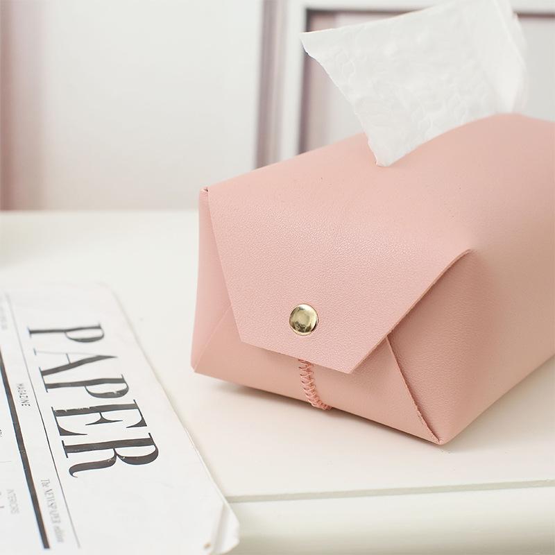 Кожаная коробка для салфеток, автомобильная коробка для салфеток, украшение для дома, гостиной, спальни, кухни, настольный скандинавский большой ящик для хранения, держатель для салфеток