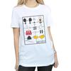 Disney Womens/Ladies Mickey Mouse Construction Kit Cotton Boyfriend T-Shirt