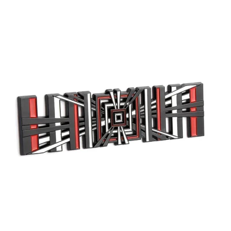 3D Metal Plaid Logo Performance Rear Trunk Badge Emblem Sticker Decals For Tesla Model 3 Y X S Car Styling Accessories
