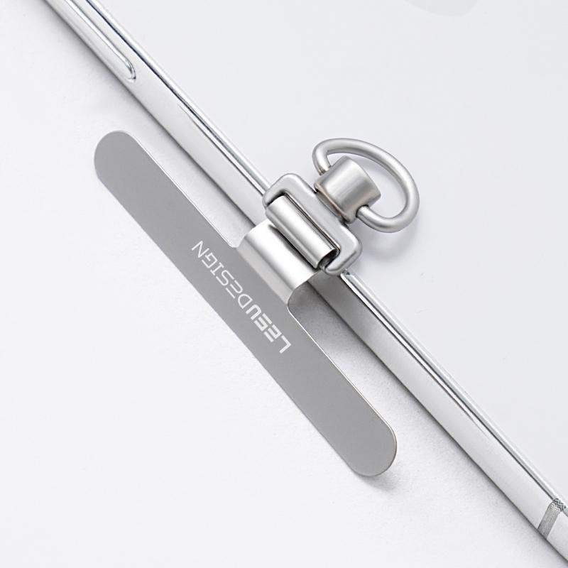 LEEU DESIGN Slim Phone Tether Tabs Anti-Lost 360-Degree Rotating Metal Safety Patch for Phone Case Lanyard