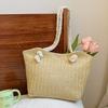 Fashion Summer Straw Woven Bag Women's Simple Casual Bag Women's Bag Versatile Ins Large Capacity Women's Shoulder Armpit Bag Tide