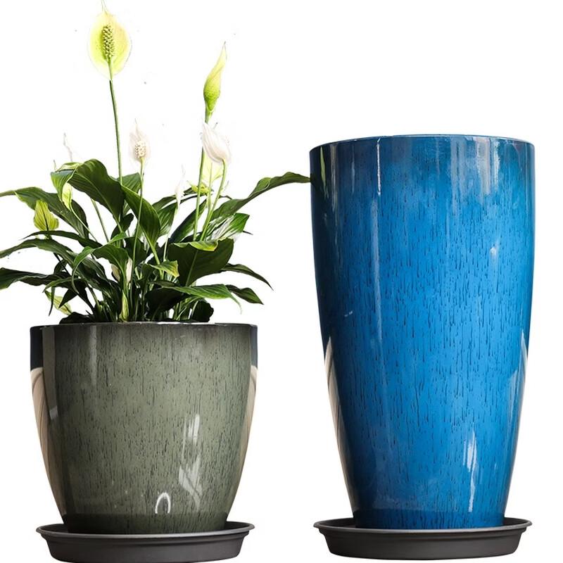 European Style Tall Resin Balcony Planter