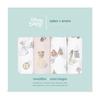 Aden Anais Essentials and Anais Official Japanese Product Disney Princess ESWC40017DIT 112 X 112cm Muslin Cotton Swaddle Set of 4 Newborn Gauze Baby