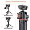 VRIG TP-06 Portable Selfie Stick Tripod Stand Aluminum Alloy with 1/4 Inch Screw Cold Shoe Mount