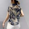 2020 Summer Floral Chiffon Women Shirts Casual Sleeveless Print Blouse Women Plus Size Cardigan
