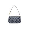 New COACH Nolita Jacquard Fabric Bonded Cow Split Leather Handbag Shoulder Bag Women's Denim Blue CH149-IMDEI