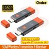 Wireless HDMI Video Transmitter and Receiver Extender Kit TV Stick Dongle Adapter For PC Camera Laptop To Projector Monitor TV