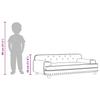Kids  Sofa Cream 90 x 53 x 30 cm Velvet