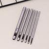 6 Pcs Kit Hollow Punch Set Round Hole Punch Tool Steel Leather Craft Working For Watch Band,Fabric,Plastics,Gasket Belt