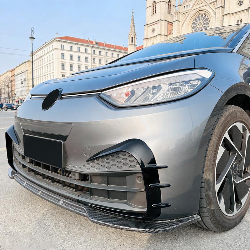 For VW ID.3 ID3 2019 2020 2021 2022 Automobile Front Bumper Lip Car Front Chin Spoiler Spoiler Body Decorate Modification Kit