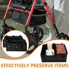 Foldable Wheelchair Storage Pouch Large Capacity Under Seat Pouch  Four Wheel Rollator