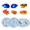 3 Pieces Gold Fish and Whale Resin Molds Set Personalized Epoxy Candle Mould Jewelry Making Supplies Baking Accessories