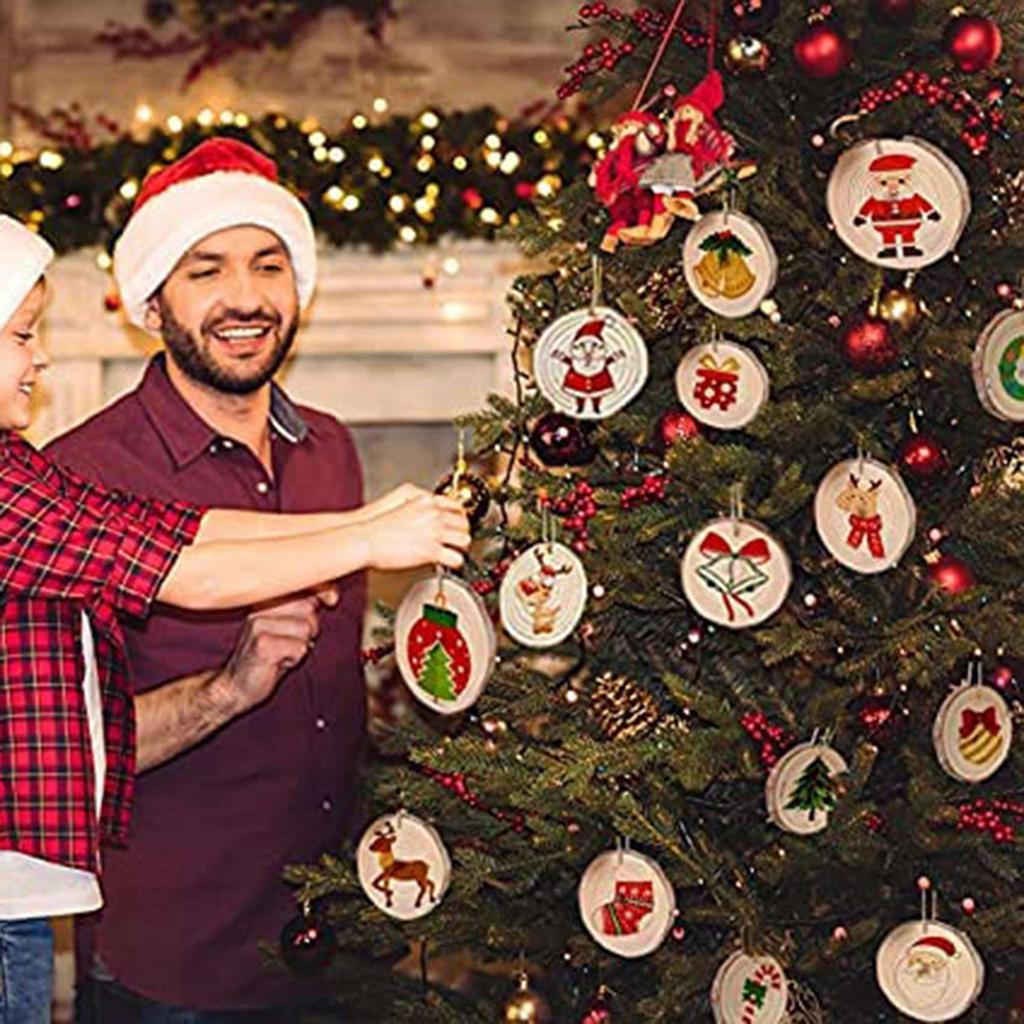 Хорошие-Натуральные Деревянные Чипсы Необработанные DIY Изделия Ручной Работы Предварительно Просверленный Круглый Деревянный Круг Искусство Кантри Деревянная Чипса Декорация-A