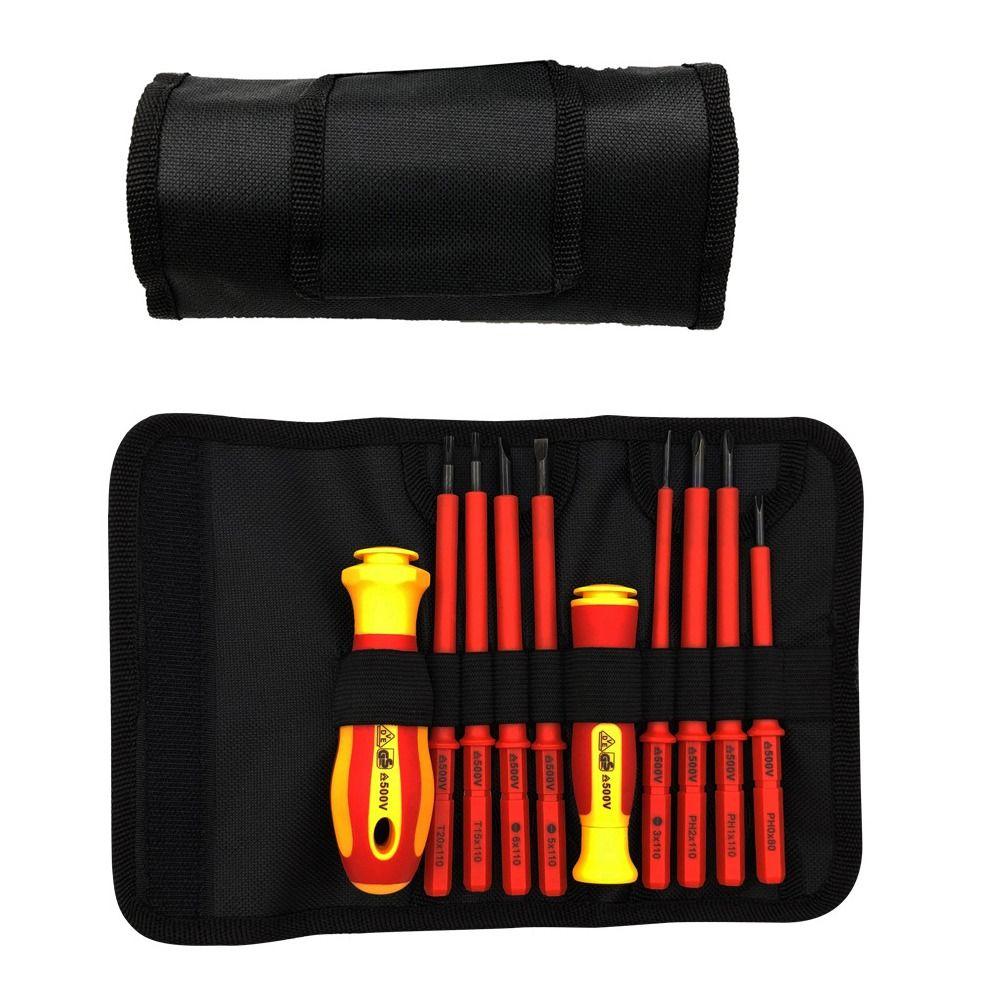 10 шт./компл. сверла с противоскользящей ручкой, ручной инструмент, инструменты для ремонта электрика