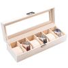 ProCase Watch Box for 6 Slot Watch Watch Storage Watch Holder Organizer for Watch Display Case with Glass Lid Men, Men's Case, Men,