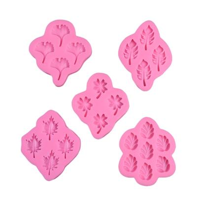 Форма для сахарного торта в виде листовой зеленой фасоли, форма для помадки, пищевая силиконовая форма, инструменты для выпечки, форма для шоколадной помадки