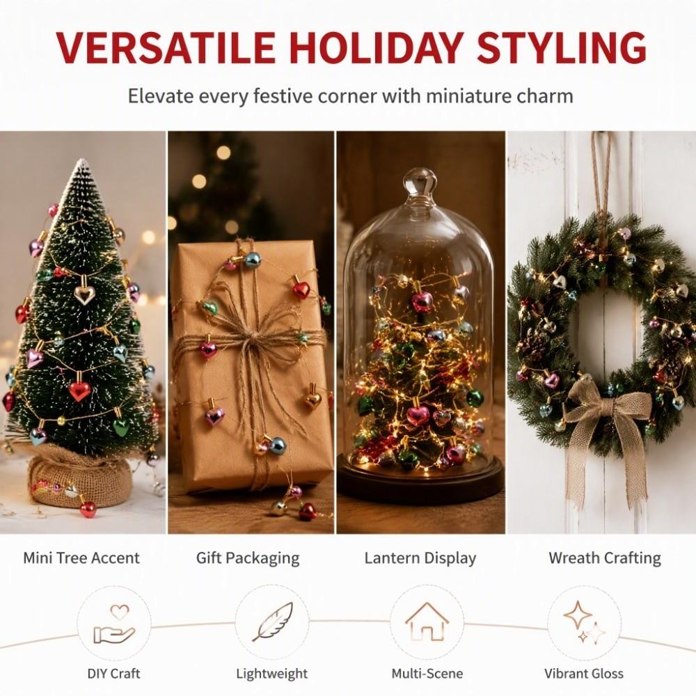 Mini Christmas String Miniature Dollhouse Miniature Mini Xmas Tree Decoration  Christmas