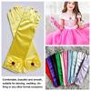 Wear Satin Sequins Stage Gloves Full Finger Mittens Princess Skirt Accessories Children Long Gloves