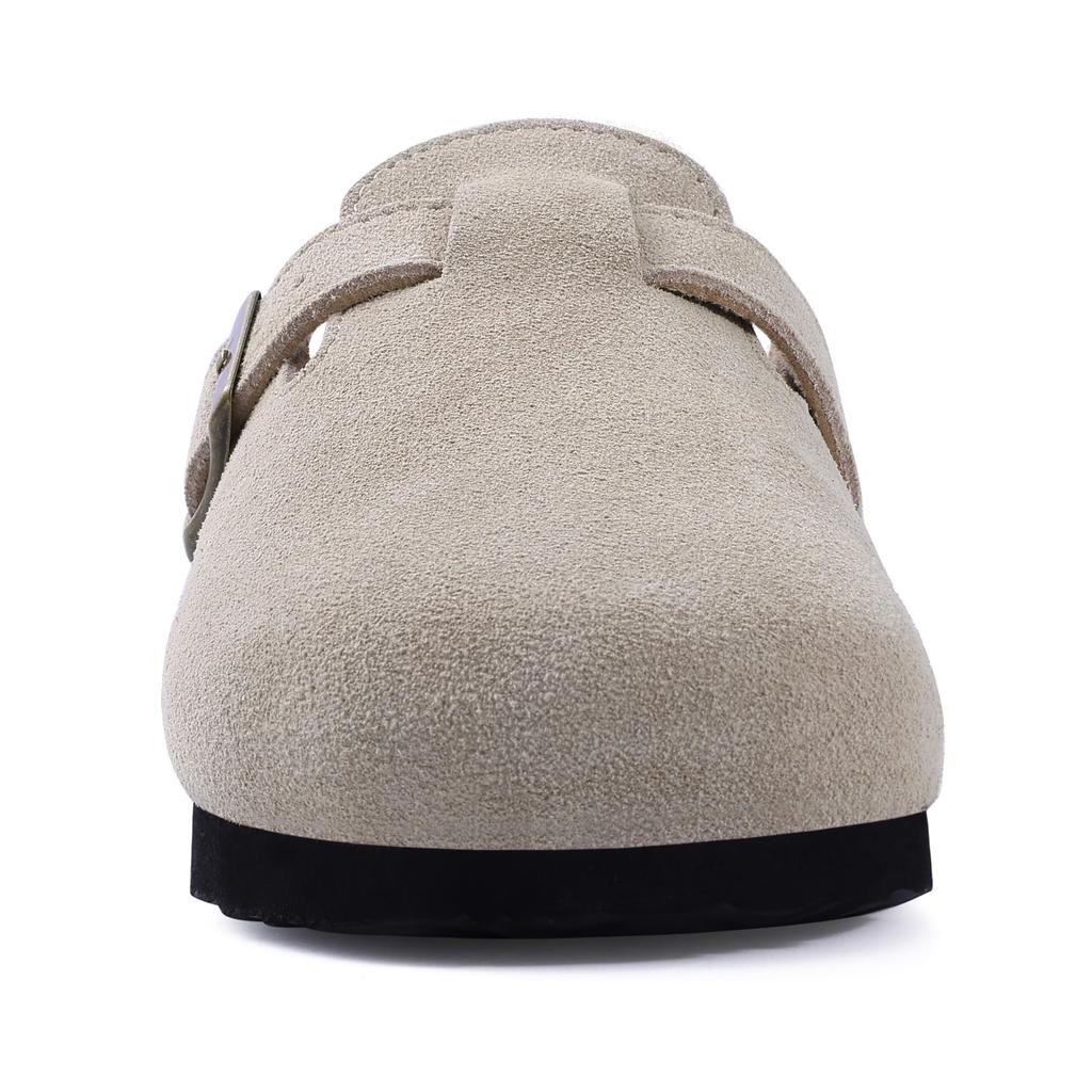 Модные Comwarm Модные замшевые мюли на плоской подошве с поддержкой свода стопы Классические мужские туфли-картофелины Уличные пляжные шлепанцы Летние женские сабо-сандалии на пробковой подошве