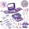 YGKIPEG Makeup Toys for Girls, Children, Kids Cosmetics, 72 Piece Luxury Set, Play House Set, Makeup Set, Gift for 3, 4, 5, 6, 7, 8, 9, 10 Years,